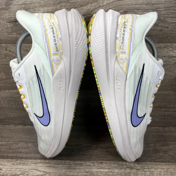 Nike Winflo 9 White Purple Green Womens US Size 8 DR8802-100 Running Shoes - Picture 6 of 9